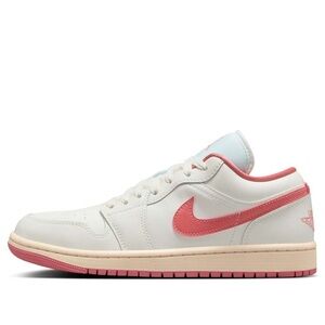Nike Women's Air Jordan 1 Low Shoes Sail/Guava Ice/Pink Sneakers 8.5
